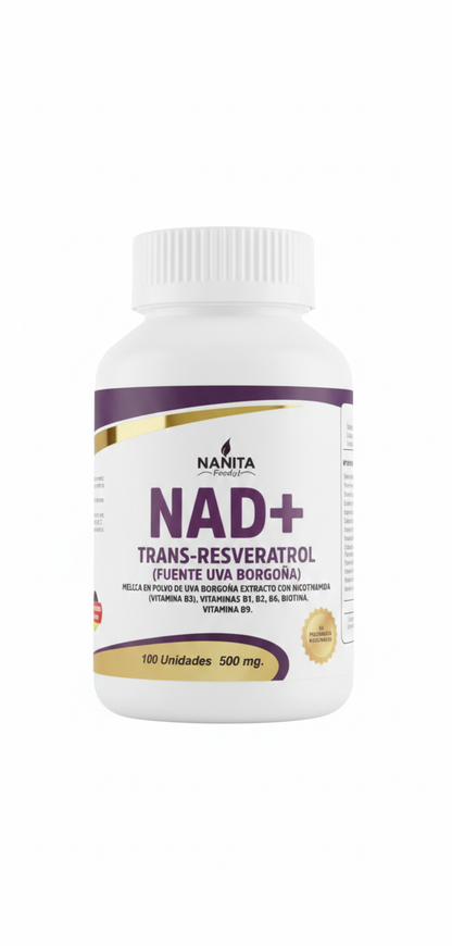Nad + trans-resveratrol (fuente uva borgoña)