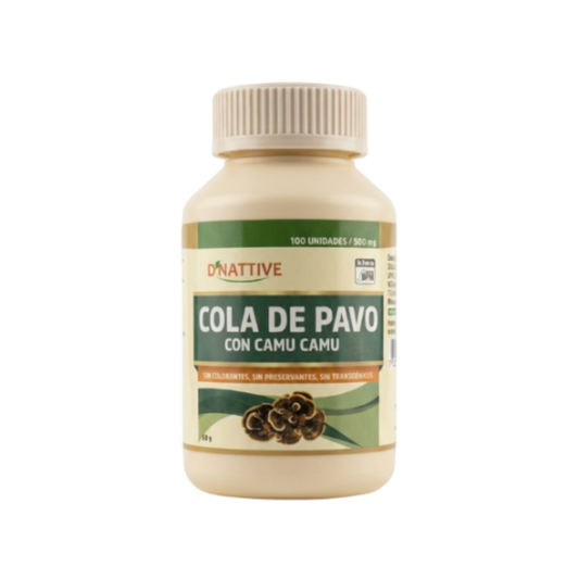 COLA DE PAVO CON CAMU CAMU - CÁPSULAS