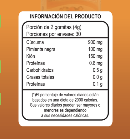 Gomitas de Cúrcuma Dnattive