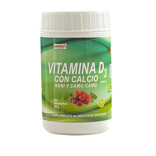 Vitamina D3 con Calcio Noni y Camu Camu
